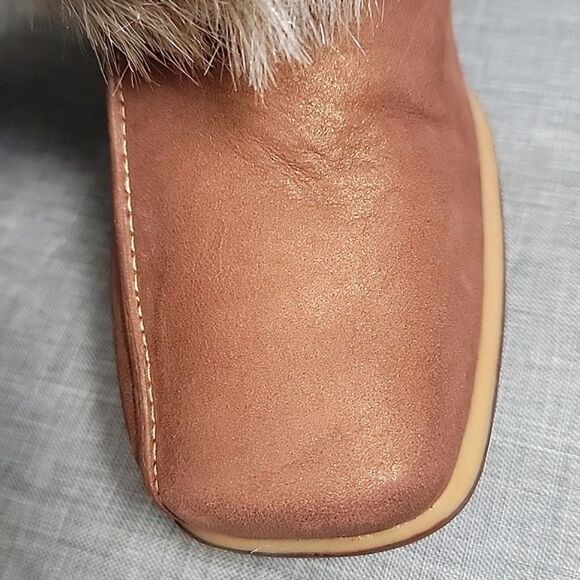 Timberland Baychester Boots NWOT - Women's Fur, Fold Down, Brown Leather 7M READ - Picture 9 of 10